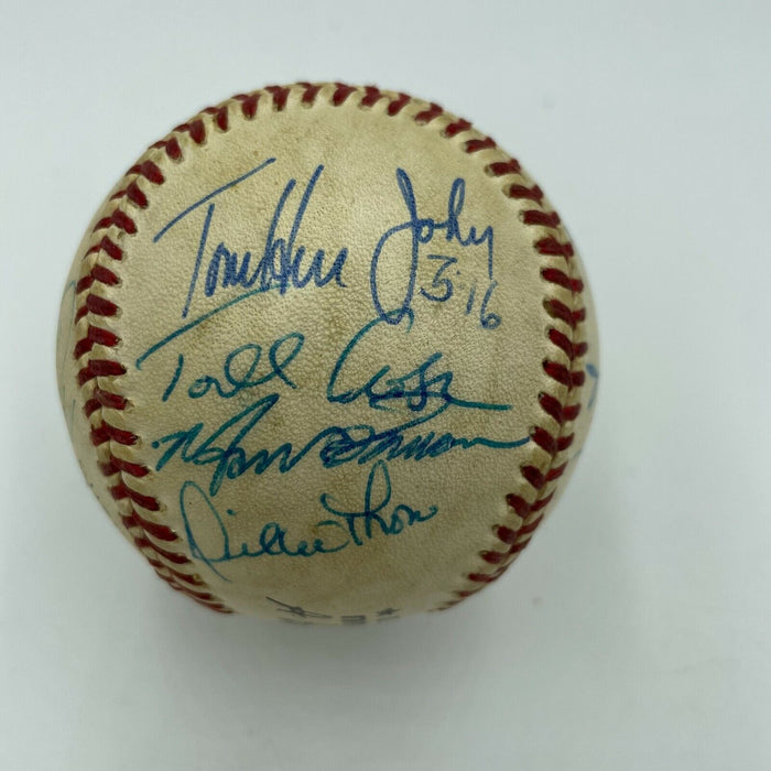 1989 Philadelphia Phillies Team Signed National League Baseball With JSA COA