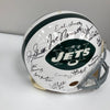 1969 New York Jets Super Bowl Champs Team Signed Authentic Game Helmet JSA COA