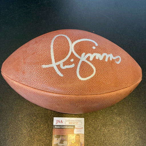 Phil Simms Signed Official NFL Wilson Game Football JSA COA