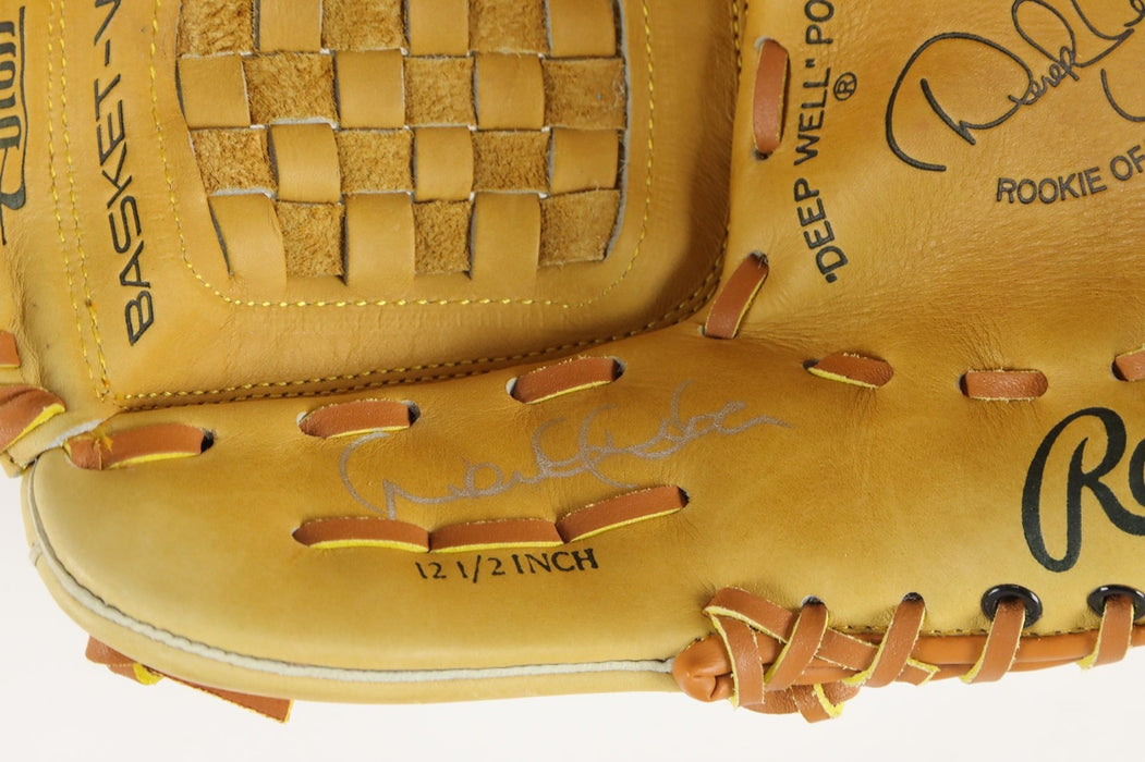 Derek Jeter Signed 1996 Rookie Of The Year Rawlings Baseball Glove JSA