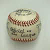 Joe DiMaggio Hank Greenberg Ernie Banks Hall Of Fame Multi Signed Baseball JSA