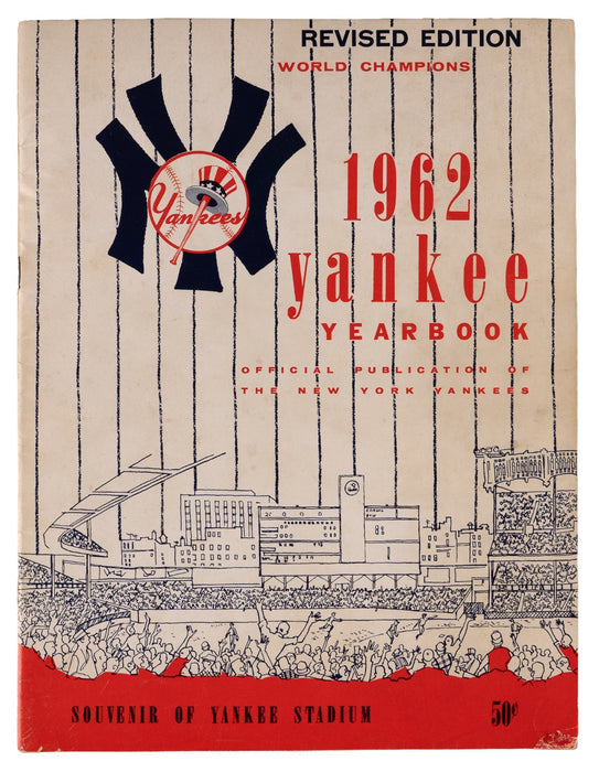 Mickey Mantle 1962 New York Yankees Team-Signed Yearbook JSA COA
