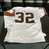 Jim Brown Signed Authentic 1964 Cleveland Browns Game Model Jersey JSA COA