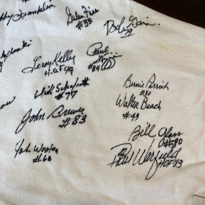 1964 Cleveland Browns Super Bowl Champs Team Signed Jersey Jim Brown JSA COA