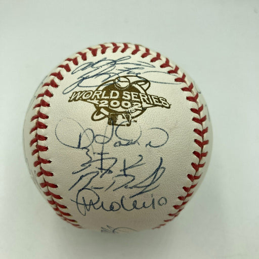 2002 Anaheim Angels World Series Champs Team Signed W.S. Baseball With JSA COA