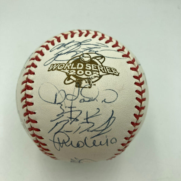 2002 Anaheim Angels World Series Champs Team Signed W.S. Baseball With JSA COA