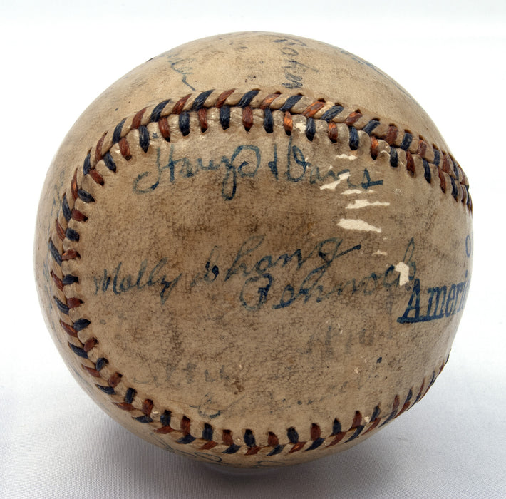 Extraordinary 1914 Philadelphia Athletics A's Team Signed Baseball Beckett COA