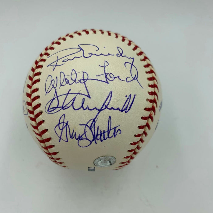 Derek Jeter Mariano Rivera Don Mattingly Yankees Legends Signed Baseball Steiner