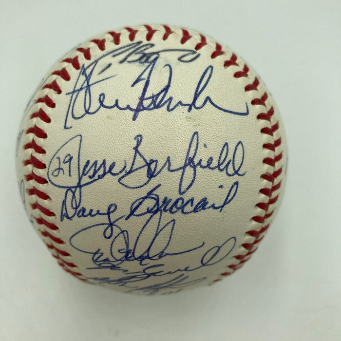 1996 Houston Astros Team Signed Baseball Jeff Bagwell & Craig Biggio