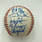 Derek Jeter Mariano Rivera Pre Rookie 1995 Columbus Clippers Signed Baseball JSA