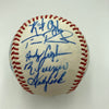 Derek Jeter Mariano Rivera Pre Rookie 1995 Columbus Clippers Signed Baseball JSA
