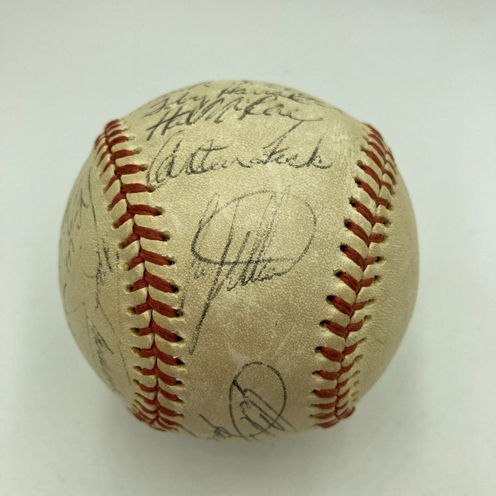 1976 All Star Game Team Signed Baseball With Thurman Munson JSA COA