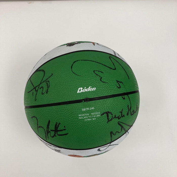 2001-2002 Boston Celtics Team Signed Basketball Paul Pierce JSA COA