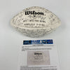 1983 AFC Pro Bowl Team Signed Official Wilson Football 50 Sigs JSA COA