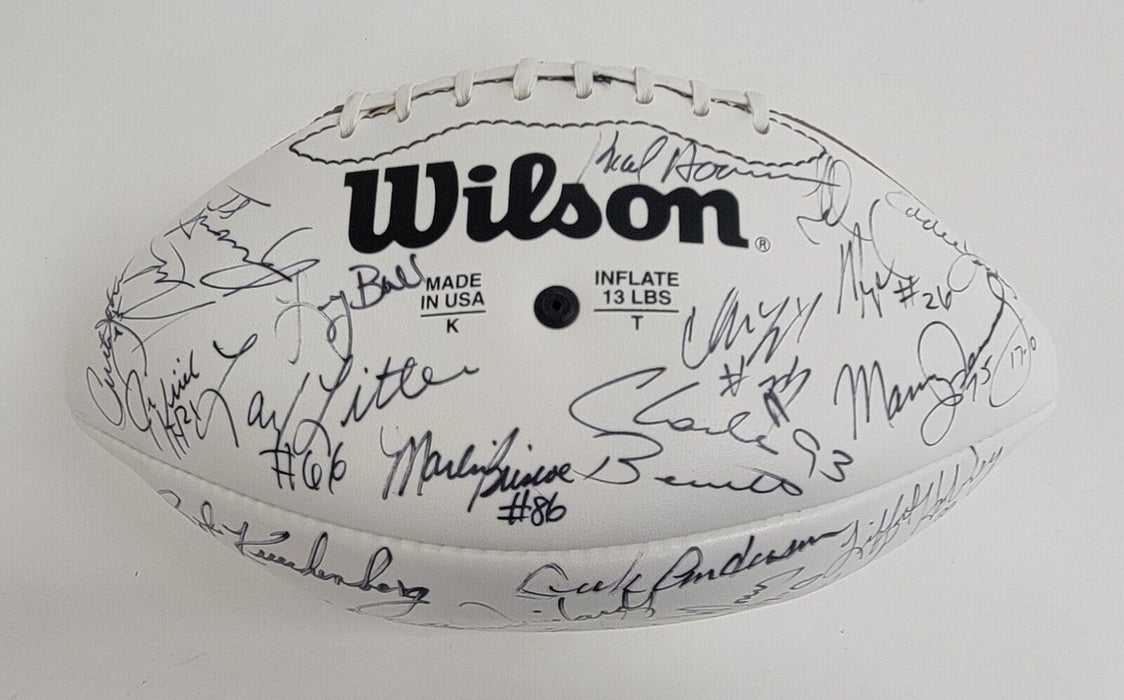 1972 Miami Dolphins Super Bowl Champs Team Signed Football 38 Sigs Beckett COA