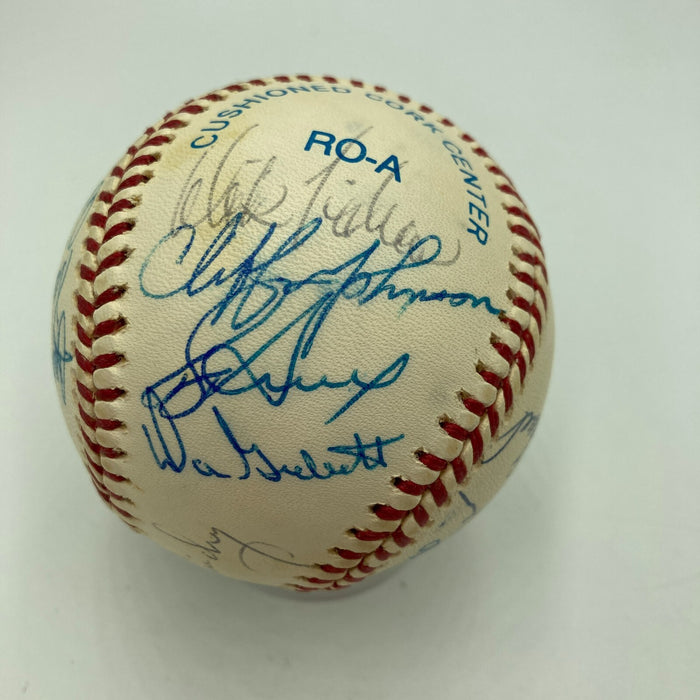 1978 Yankees World Series Champs Team Signed Baseball JSA COA