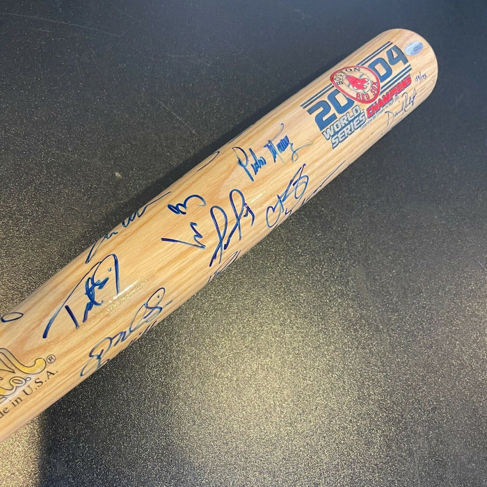 2004 Boston Red Sox World Series Champs Team Signed Baseball Bat Steiner COA