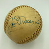 Mickey Mantle & Joe Dimaggio Signed 1970's American League Baseball JSA COA