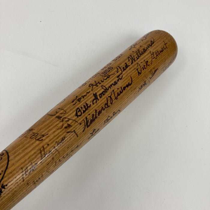 Ted Williams 1956 Boston Red Sox Team Signed Game Issued Baseball Bat JSA COA
