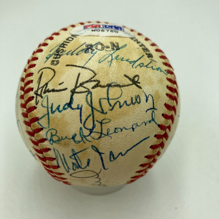Stan Musial 1970's Hall Of Fame Legends Multi Signed Baseball PSA DNA