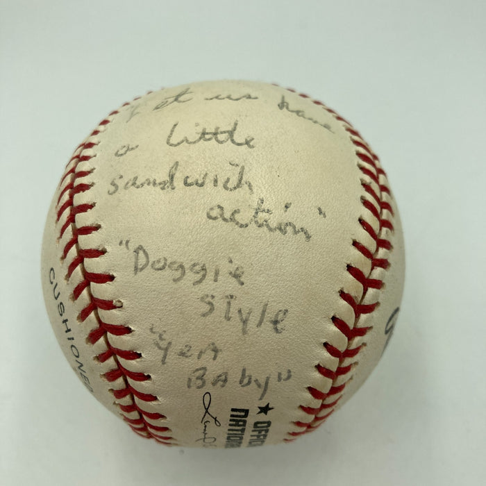 George Foster Signed Baseball To Lover With Provocative Inscription JSA