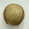 Phil Rizzuto 1940 Kansas City Blues Rookie Minor League Team Signed Baseball JSA