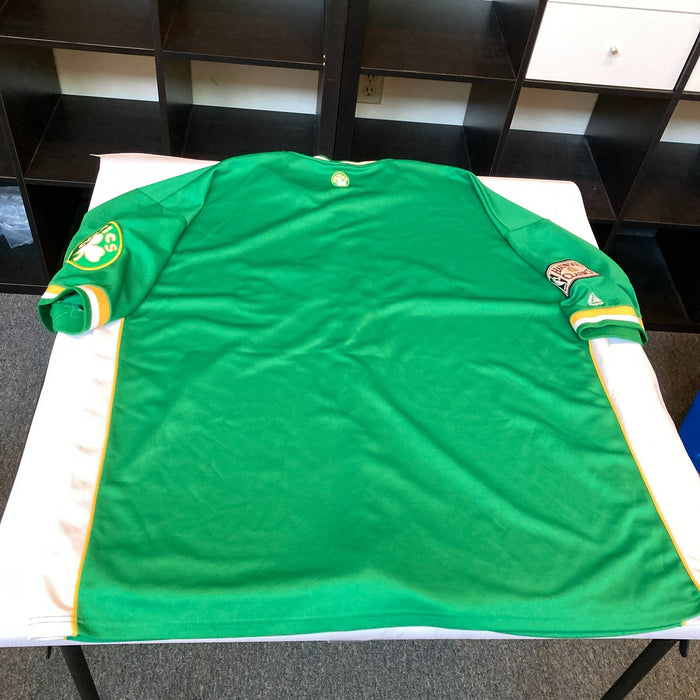Bill Russell Signed Hardwood Classics Boston Celtics Shooting Shirt PSA DNA COA