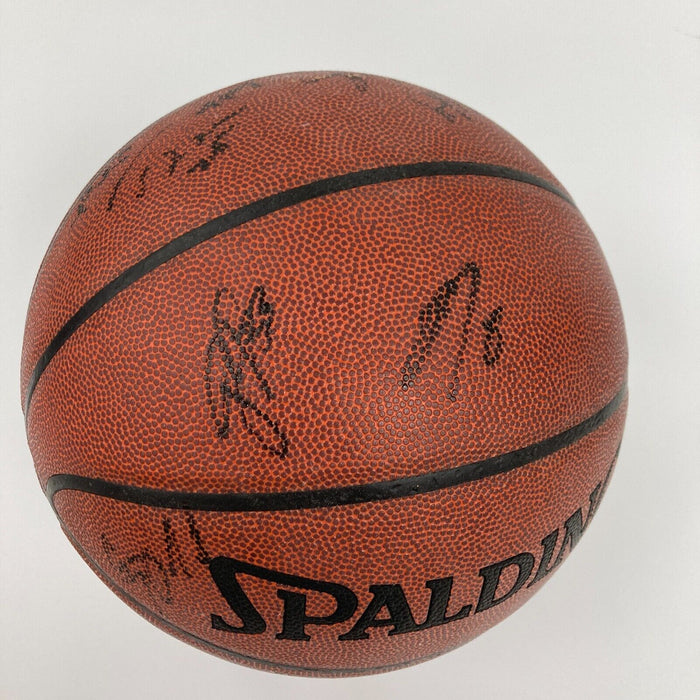 2007-08 Portland Trail Blazers Team Signed Spalding Basketball With Team COA