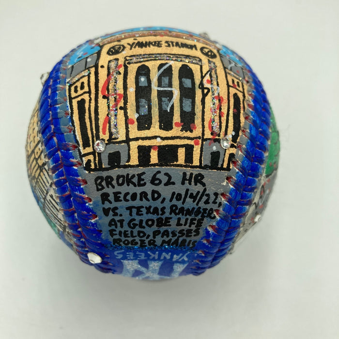 Aaron Judge Signed Charles Fazzino Hand Painted Pop Art Baseball MLB & Fanatics