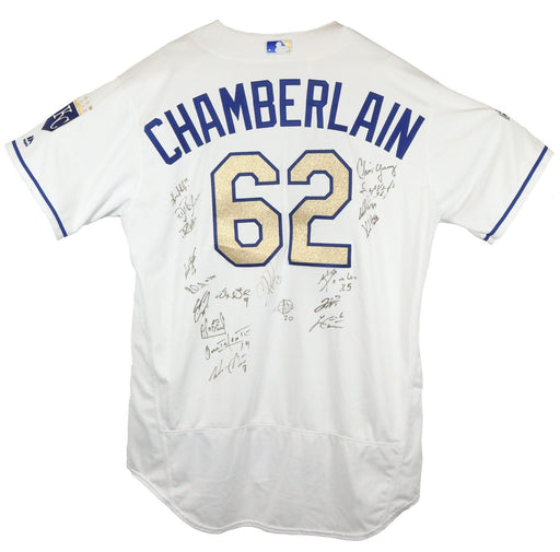 2015 Kansas City Royals World Series Champs Team Signed W.S. Jersey JSA COA