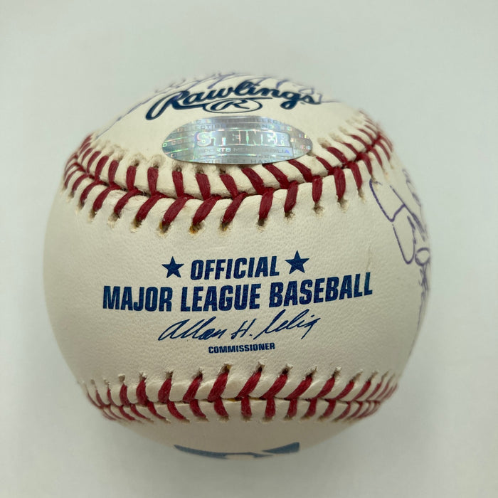 1978 New York Yankees World Series Champs Team Signed W.S. Baseball Steiner JSA