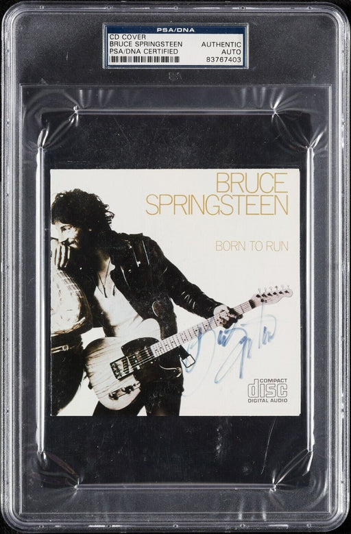 Bruce Springsteen Signed "Born To Run" CD Cover PSA DNA Authenticated