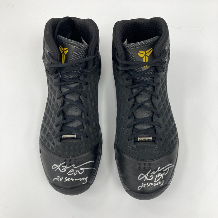 Kobe Bryant Photomatched 2008 NBA Finals Game Used Signed Sneakers Shoes PSA DNA
