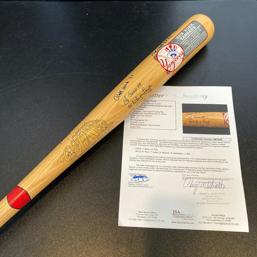 1961 New York Yankees World Series Champs Team Signed Bat 30 Sigs With JSA COA