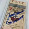 Jack Morris "W.S. MVP" Signed 1991 World Series Game 7 Ticket PSA Gem Mint 10