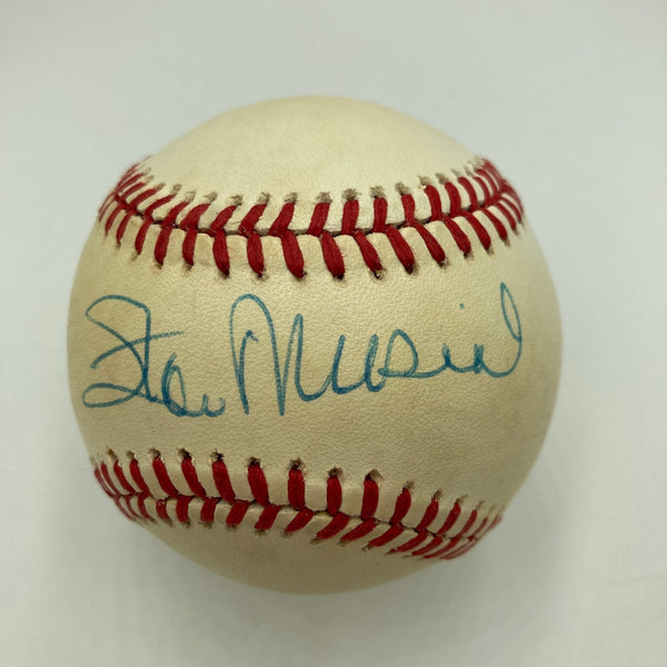 Stan Musial Signed National League Feeney Baseball JSA COA