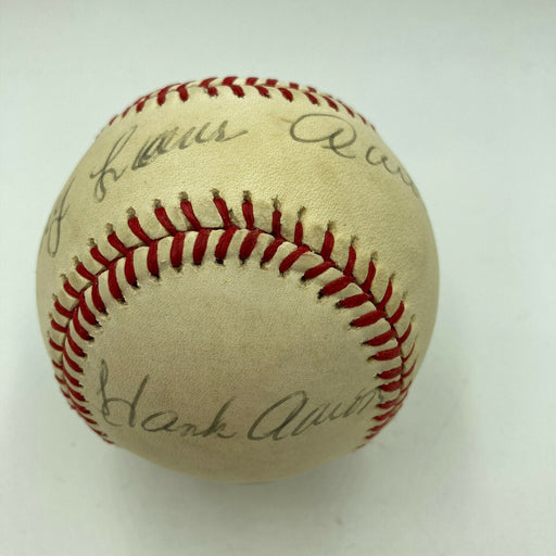 Hank Aaron Henry Louis Aaron Full Name Signed Baseball With JSA COA RARE