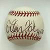 Carlton Fisk HOF 2000 & Johnny Pesky Signed 2004 World Series Baseball JSA COA