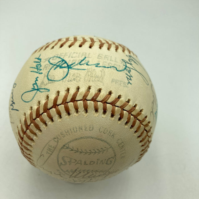 1974 Oakland A’s World Series Champs Team Signed Baseball JSA COA