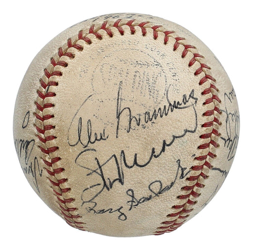 1961 St. Louis Cardinals Team Signed NL Baseball Stan Musial JSA COA