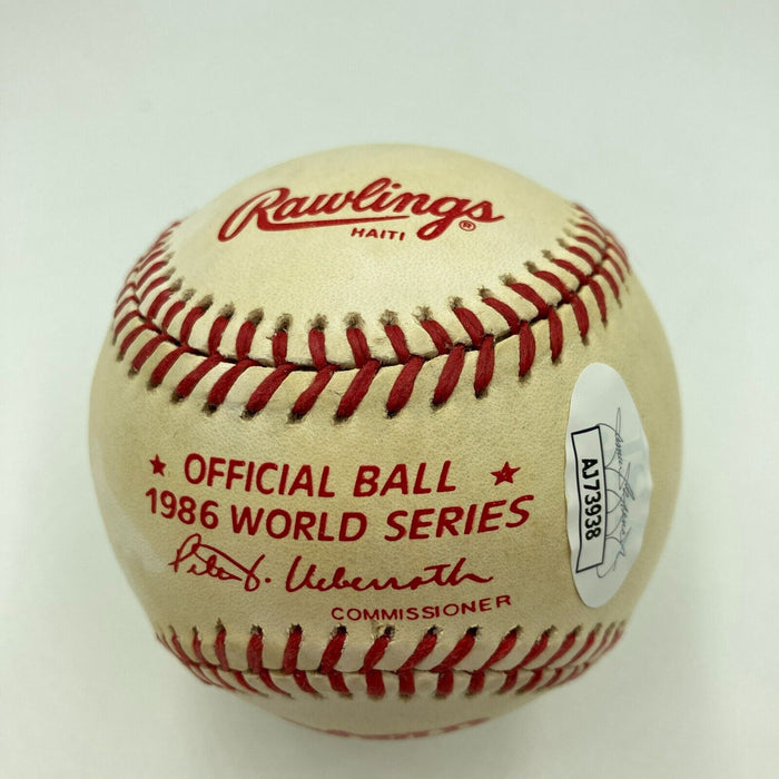 Rare Bill Buckner & Mookie Wilson Signed 1986 World Series Baseball JSA COA