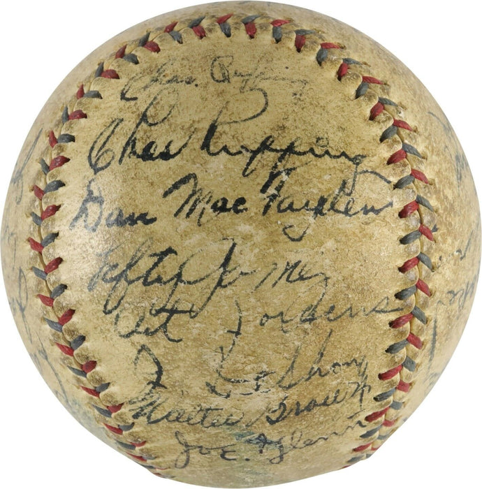 Babe Ruth & Lou Gehrig 1934 New York Yankees Team Signed Baseball PSA DNA COA