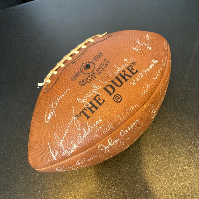Beautiful 1955 Washington Redskins Team Signed Wilson The Duke Football PSA DNA