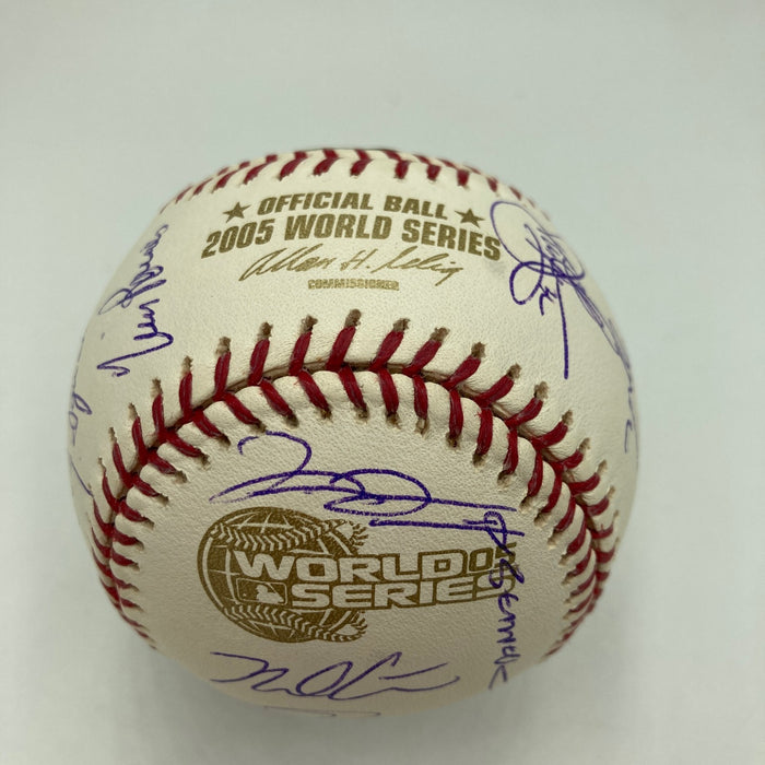 2005 Chicago White Sox Team Signed World Series Baseball Steiner COA
