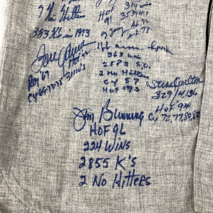 Sandy Koufax Hall Of Fame Pitching Legends Multi Signed Jersey 17 Sigs JSA COA