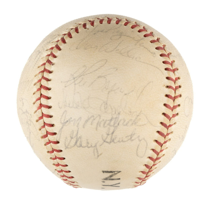 1971 New York Mets Team Signed Baseball Nolan Ryan Tom Seaver  JSA COA