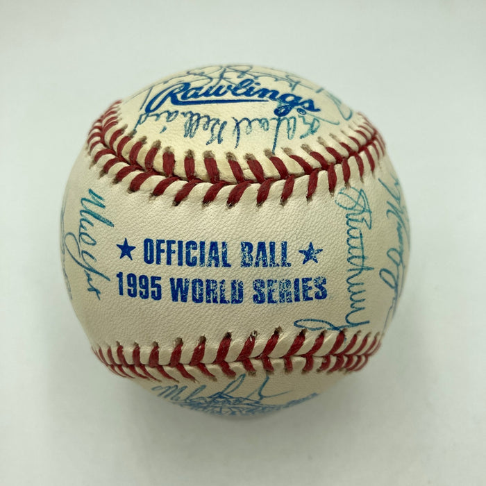 1995 Atlanta Braves World Series Champs Team Signed W.S. Baseball 27 Sig JSA COA