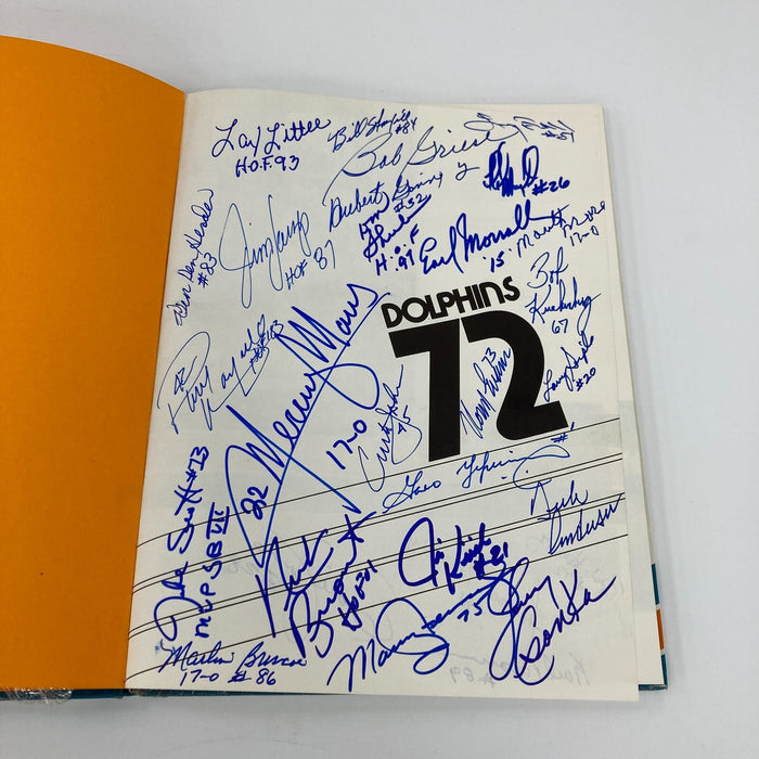 1972 Miami Dolphins Super Bowl Champs Team Signed Book 40+ Sigs JSA COA