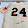 Beautiful Willie Mays Signed Mitchell & Ness New York Giants Jersey JSA COA