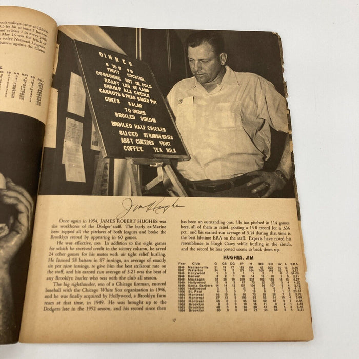 1955 Brooklyn Dodgers W.S. Champs Team Signed Yearbook Jackie Robinson JSA COA